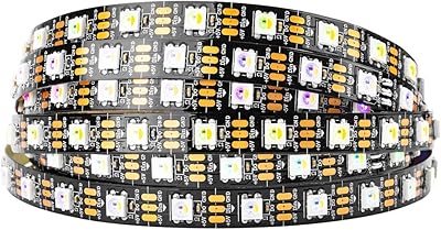 PTF-Lighting RGBW RGB + Warm White SK6812 (similar to WS2812B) Individually addressed 16.4 feet 60 LED/pixels/Flexible meter 4 colors in 1 LED DREAMCOLOR LED BAND NON WATLLE DC 5 Volts Black PCB.. Looking for a deal? DIAYTAR Nigeria has thousands waiting for you.