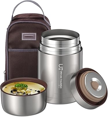 Soup thermos isolated under a vacuum of 800 ml for hot and cold foods, tight -tone -to -white tablet containers for children and adults (gray).. From daily needs to rare finds, DIAYTAR Nigeria brings it to your door.