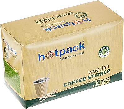 Wooden sticks to stir the coffee and hotpack tea, 17 cm, 1000 pieces.. Shop with purpose at DIAYTAR NIGERIA and receive your purchases at unbeatable prices within the week.