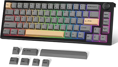 Fantech personalized mechanical game keyboard with 3 MAXFIT67 RGB modes and RVB backlight, 65 % (67 keys) Bluetooth replaceable hot/2.4 g wireless/Type C, South -oriented mechanical keyboard with white touch and black button.. Your complete e-commerce solution, DIAYTAR NIGERIA offers variety and value with nationwide shipping.