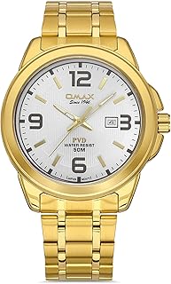 Analog metal watch for 34 mm men with silver round dial and golden bracelet from the Classic_ Collection (00cfd009q008), Silver, one size.. Experience shopping without compromise at DIAYTAR NIGERIA, with vast selection and quick delivery.