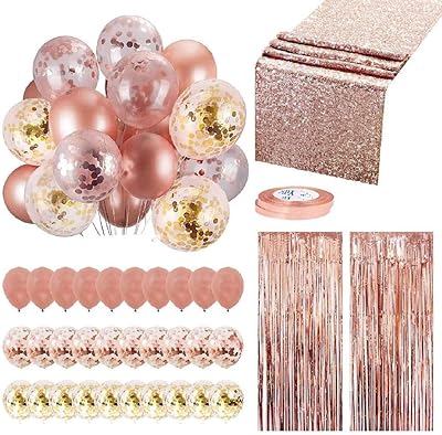 Set of Momo Pierre festive decorations in pink gold, 35 pieces, multicolored.. DIAYTAR NIGERIA delivers on our promise of variety, affordability, and prompt nationwide shipping.