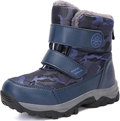 Ubfen snow boots for children's boys winter boys hot snow waterproof non-stick for unisex cold weather (toddler/small children/big children).. Nigeria shops with DIAYTAR — wide selection, fast shipping, and great value.