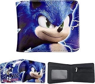 Tumisi children's wallet, two -part sonic the hedgehog wallet with zipped pocket, children's gift.. Experience the ultimate in shopping convenience with DIAYTAR NIGERIA's vast catalog and 5-8 day delivery.