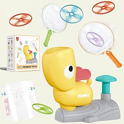 Frisbee ISO launch game for children, frisbee throwing game with 8 flying discs and 2 capture nets, outdoor game set for boys and girls.. DIAYTAR NIGERIA: Your affordable gateway to thousands of products delivered within a week.