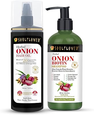 Happy oil and sunflower capillary oil, 220 ml, for fat and itching scalp, mixture of onions, amla and 20 essential oils + onion biotin shampoo | Without sulfate, enriched with vegetable keratin, vitamin B7, Aloe Vera, 300 ml.. Your everyday shopping companion, DIAYTAR NIGERIA offers unbeatable value with nationwide delivery.