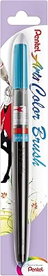 Pentel brush by arts, sky blue, 1 blister card and 1 brush.. Make shopping fun and stress-free with DIAYTAR Nigeria.