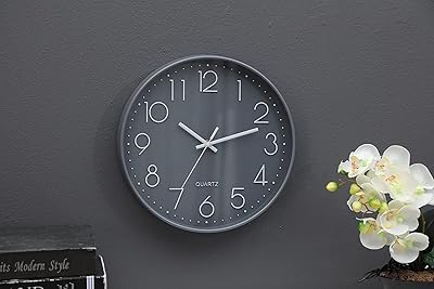 Pan Emirates Home Furniture, Gray, D30 cm wall clock clock clock clock.. Nigeria’s trusted store online — DIAYTAR Nigeria never disappoints.