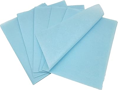 Light blue silk paper, 28 g/m2, package of 50 sheets, 50 x 75 cm format, DIY for manual work and creative design projects (light blue, 50 x 75 cm, paper 28 g/m2) square).. DIAYTAR NIGERIA delivers value, variety, and convenience with our nationwide 5-8 day shipping.