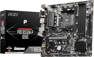 Carte mère msi pro b550m-p gen3 micro-atx, am4 - amd ryzen 5000 ready - ddr4 boost 4400+mhz/oc, pcie 3.0 x16, 1 x m.2 gen3, 1g lan.. DIAYTAR NIGERIA brings the market to your screen with thousands of affordable products delivered to your door.