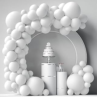 White balloons 84 Pieces decoration kit of white balloons 5 "+12" +18 "Balloons White broken Balloons Happy birthday prenatal party decorations.. Unlock a world of affordable products with DIAYTAR NIGERIA's expansive e-commerce platform.