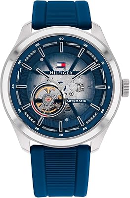Automatic watch with Tommy Hilfiger Blue Dial Oliver for Men - 1791885, Blue.. Enjoy the simplicity of shopping with DIAYTAR NIGERIA, offering vast choices delivered in just 5-8 days.