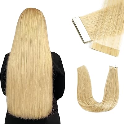 VLASY TAPE IN EXTENSIONS OF HUR HAIR HAIR HAIR BLOND Strawberry Hair Extensions 20 Inch 20 Pieces Right Adhesive Adhesive Without Natural Couture Invisible Ribbon In real human hair extensions (20 inches 24K#).. Shop with purpose at DIAYTAR NIGERIA, where your money goes further and delivery is always prompt.