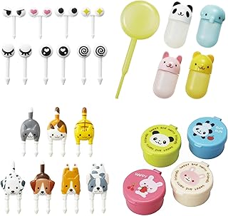 Gotouchi Food Picks Bento Lunch, mini container, containers of soy sauce with droppings - 4 kinds of bento box accessories (cute animals).. DIAYTAR NIGERIA makes every shopping desire a reality with affordable prices and delivery in 5-8 days.
