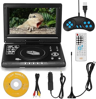 DVD HD HD 9.8 inch VCD MP3 MPEG Portable with game handle and CD.. Shop with purpose at DIAYTAR NIGERIA, where your money goes further and delivery is always prompt.