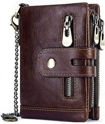 Channel portfolios for men with anti-theft chain, two-flap wallets in real leather blocking the RFID with wallets, coffee.. Navigate countless options with DIAYTAR NIGERIA's comprehensive marketplace and budget-friendly shipping.