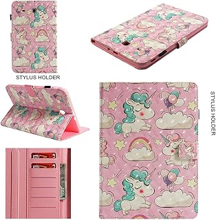 Foldable Leather PU protection case for Samsung Galaxy Tab A 9.6 inches from the United Kingdom Cherry, Pink Horse Pattern.. Discover why thousands choose DIAYTAR NIGERIA for affordable products delivered in less than a week.