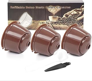 Reusable coffee capsules Arnis for dolce gusto 3 recharges of rechargeable coffee filters with spoon and brush.. Shop smarter, not harder with DIAYTAR NIGERIA - thousands of products at your fingertips with affordable delivery.