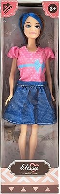 Basic doll from the Fashion Capital Home collection by Elissa - Size 11.5 inches - Style 6.. DIAYTAR NIGERIA: Where shopping meets satisfaction with affordable prices and delivery within 8 days.