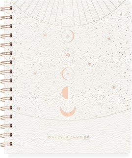 Daily agenda not dated Studio, imitation leather cover, \ "moon dust \", 160 pages, 6 "x 18.44" (877006).. DIAYTAR NIGERIA: Where shopping meets satisfaction with affordable prices and delivery within 8 days.
