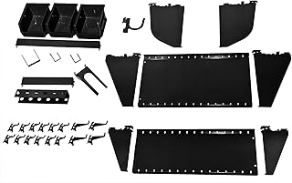 Accessory kit for workstation with perforated lip panel for KT-400-WRK B wall control for perforated wall control panel only, black.. DIAYTAR Nigeria: Great value, fast delivery, and endless options.