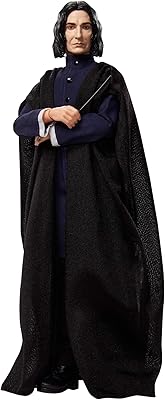 Harry Potter Severus Snape Collection Doll (~ 12 ") wears a black coat and sorcerer's dresses, a magic wand, gift for children 6 and over.. DIAYTAR NIGERIA bridges the gap between desire and affordability with nationwide delivery in under 8 days.