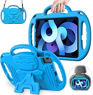 AFAOOO Children's case for iPad Air 4th generation/iPad Air 10.9 2020, IPAD AIR 4 for children - Dispute - Light antichoc with handle and support for children IPAD AIR 4th generation 10.9 inches - Blue.. DIAYTAR NIGERIA delivers more than products - we deliver affordable shopping satisfaction nationwide.