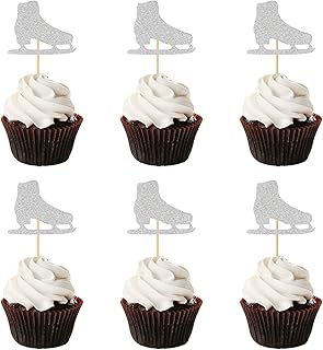 24 Decorations of Helewilk Shop ice cupcakes, birthday decorations for 2nd and 3rd anniversary children's children - Silver glitter.. Browse endless categories on DIAYTAR Nigeria — your items delivered in just days.