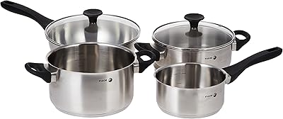 Luxury Fagor Robust Cuisine Battery 6 Pieces in Stainless Steel, Silver Color, 06.. Shop electronics, clothes, and everything in between on DIAYTAR Nigeria.