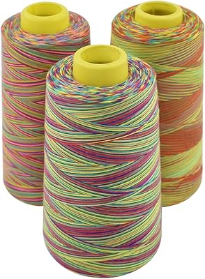 Multipurpose sewing in rainbow polyester, 3 cones 3,000 meters per coil for quilting and hand embroidery.. Shop with confidence at DIAYTAR NIGERIA, enjoying competitive prices and delivery within 8 days.