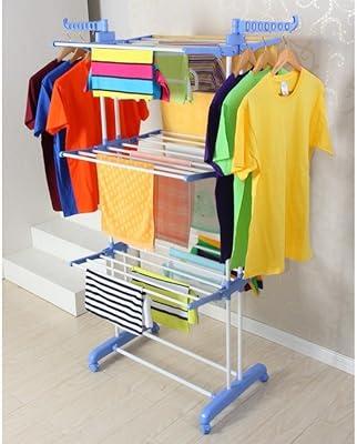 Robust vertical laundry laundry at 3 levels, carbon and steel, full -size, by Sky Touch - Blue.. Your e-commerce hub for everything — DIAYTAR Nigeria has you covered.