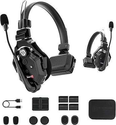 Hollyland Solidcom C1 [Official] Full Duplex wireless intercom system 350 m Wireless headset 2 Users Team Communication Group Conversation Unilateral Communication System 1 Master and 1 remote control.. Shop with ease at DIAYTAR NIGERIA, Nigeria's premier e-commerce platform offering budget-friendly shipping.