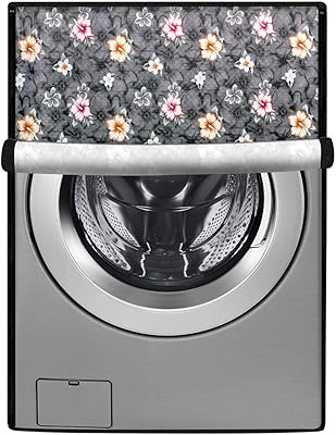 Stylista washing machine cover compatible with the IFB 7 kg Washing machine 7 kg fully automatic Serena Zxs gray gray floral motif.. DIAYTAR NIGERIA: Where affordability meets variety, with thousands of products delivered in less than 8 days.