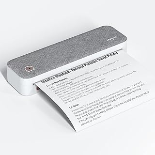 PERPIPE PORTABLE PORTABLE, A4 wireless Bluetooth travel printer, portable thermal printer compatible with Android and iOS, support for a paper width of 2 "/3"/4 ", portable printer (brilliant rainbow).. DIAYTAR NIGERIA: Nigeria's answer to affordable online shopping with reliable 5-8 day delivery guarantee.