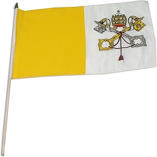 Flag of the city of Vatiki, United States, 30 cm by 46 cm.. DIAYTAR NIGERIA: Where every click leads to affordable purchases delivered promptly to your door.