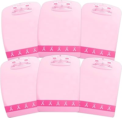 Office supplies for breast cancer awareness - Writing board for breast cancer awareness - Package of 6 office decorations for breast cancer, gifts for surviving women (broken decorations for breast cancer awareness).. DIAYTAR NIGERIA: Where shopping meets satisfaction with affordable prices and prompt delivery services.