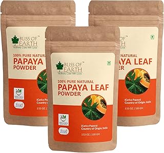 Bliss of Earth 100% pure papaya leaf powder 3 x.. Your digital shopping destination, DIAYTAR NIGERIA combines variety with affordability and quick delivery.