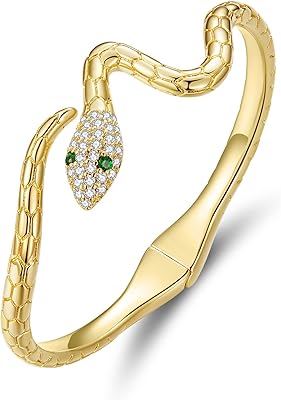 Adjustable open serpent bracelet, silver snake bypass bracelet, golden silver bracelet for women girls.. Enjoy low prices, wide selections, and reliable delivery with DIAYTAR Nigeria.