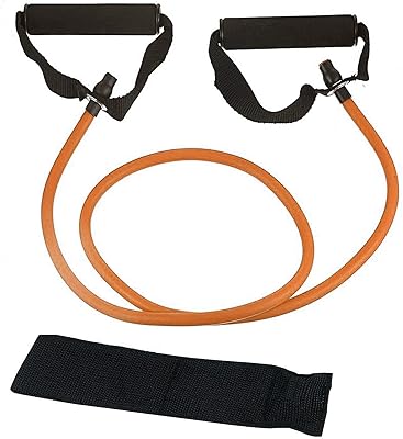 Resistance tube for rubber muscle exercise with 120 cm traction rope with foam handles and door anchoring.. DIAYTAR NIGERIA brings affordable products to every doorstep with our reliable 5-8 day shipping.
