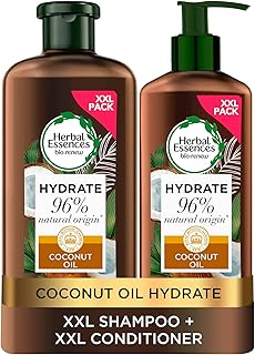 Herbal Essences Together shampoo and vegan conditioner in coconut oil, for dry hair, shampoo and pods moisturizing coconuts, a set of natural capillary products, smells of coconut oil, XXL economical pack, 1145 ml.. Discover the perfect balance of price and convenience with DIAYTAR NIGERIA's nationwide e-commerce platform.