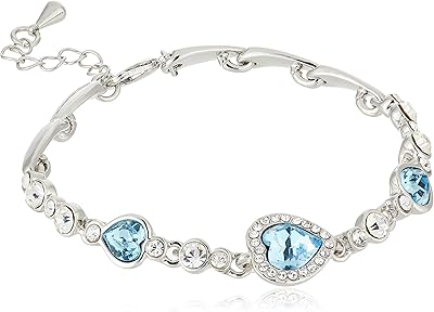 Swarovski Elements, 18-carat white gold plated and set with Swarovski SWR-244 crystals.. DIAYTAR NIGERIA: Revolutionizing how Nigerians shop with affordable prices and prompt delivery services.
