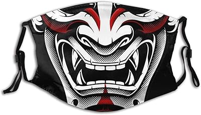 Facial mask of white and red Japanese samurai with 2 sprays, washable and reusable bandana unisex scarf.. Get access to thousands of affordable products only on DIAYTAR Nigeria.