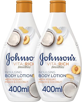Rich body milk Vita Johnson's, smoothies, yogurt, peach and coconut, 400 ml, 1+1 free.. DIAYTAR NIGERIA revolutionizes e-commerce with our affordable prices and dependable delivery timeframes.