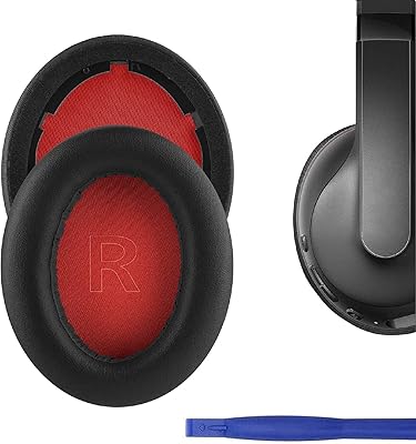 SEVI replacement ear cushions for Anker Soundcore Life Q10 / Q20 / Q30 headphones with flexible protein shell and memory foam (Q10 (black and red))).. DIAYTAR NIGERIA: Where affordability meets variety, with thousands of products delivered in less than 8 days.