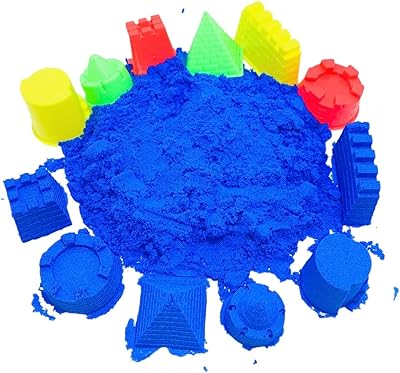 Playsand magic sand toy for children, weighing 500 grams, delivered with 6 molds in a plastic bucket (blue - 500 grams).. Transform your shopping experience with DIAYTAR NIGERIA's vast product selection delivered at unbeatable prices.