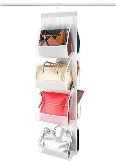 Zoober suspended bag organizer, non -woven breathable handbag organizer, 8 pieces easy to install.. Save time and money with DIAYTAR Nigeria’s online store.