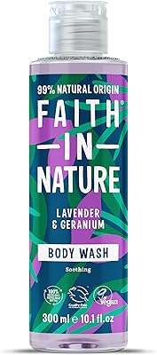 Natural body washing with lavender and geranium 300 ml, nourishing, vegan, without cruelty to animals, without sls or parabens.. Discover endless possibilities with DIAYTAR NIGERIA's comprehensive selection and reliable shipping.
