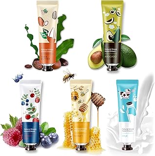Package of 5 hands for hands for handed hands, hand for hands with natural botanical scent, mini hand cream to work dry hands, set of handy-based moisturizer with natural plants for women-30 ml (fruity).. Make shopping fun and stress-free with DIAYTAR Nigeria.