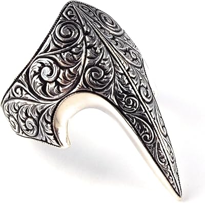 Luxury Sterling 925 Silver Silver Ring Handmade with Gravated Croc pattern for men, Metal.. DIAYTAR Nigeria: Great value, fast delivery, and endless options.