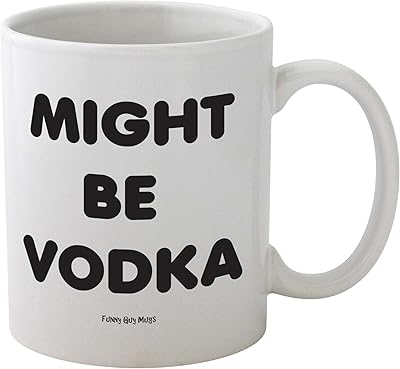 Funny Guy Mags Vodka ceramic cup by Might Bee, White, 330 ml, New, Shi Free.. DIAYTAR NIGERIA: Your partner in affordable online shopping with dependable delivery within 8 days.